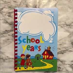 Colorful Kids School Years Memory Book